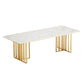 Metal Traditional Luxury Rectangle Table Sintered Stone Indoor Table for Kitchen and Dining Room Clearhalo ' dining_table' 'Dining Tables & Seating' 'Dining Tables' 'furn' 'furn_dining_table' 'Furniture' 'furniture_dining_table' 'Kitchen & Dining Furniture' 'kitchen&dining_furn' 'kitchen' 'kitchen_dining_table' 1200x1200_29ce0515-84a4-4daf-bc00-de2958655e2b