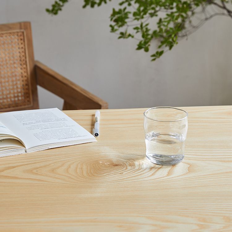 Mesa de comedor para el hogar de madera sólida mesa de comedor moderna de doble pedestal