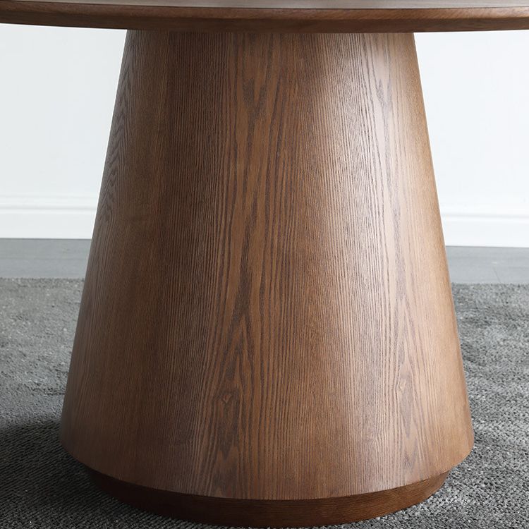 Solid Wood Dining Table Modern Round Dining Table with Pedestal Base Clearhalo 'Dining Tables & Seating' 'Dining Tables' 'dining_table' 'furn' 'furn_dining_table' 'Furniture' 'Kitchen & Dining Furniture' 1200x1200_29ceb865-8d4a-4dc5-baff-93f4b115cb2c