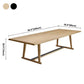 Solid Wood Contemporary Rectangular Dining Table Wood Top Table with Trestle Clearhalo ' dining_table' 'Dining Tables & Seating' 'Dining Tables' 'furn' 'furn_dining_table' 'Furniture' 'furniture_dining_table' 'Kitchen & Dining Furniture' 'kitchen&dining_furn' 'kitchen' 'kitchen_dining_table' 1200x1200_29d043cd-83d0-4e1f-8f3f-2e57afe6eebc