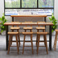 Rectangle Wood Bar Dining Table Contemporary Bar Table with Trestle Base Clearhalo 'Bar Furniture' 'Bar Tables' 'bar_tables' 'furn' 'furn_bar_tables' 'Furniture' 'furniture_bar_tables' 'Kitchen & Dining Furniture' 1200x1200_29d1fb1d-8da1-4d92-9afe-2c8af6bac2f1