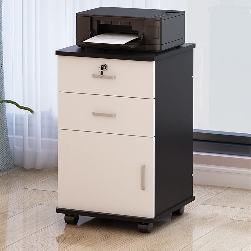 Cajones clásicos Cajones de bloqueo de madera sólida Archivo de bloqueo