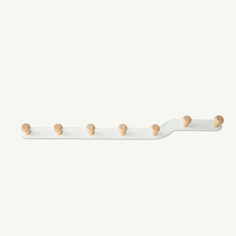 Metal and Wood Coat Rack Contemporary Style Home Wall Hanging Coat Hanger Clearhalo 'Entry & Mudroom Furniture' 'furn' 'furn_hall_tree_coat_racks' 'Furniture' 'Hall Trees & Coat Racks' 'hall_tree_coat_racks' 1200x1200_29d6ac13-df26-4122-97d5-265f8cdf1634