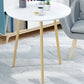 Table basse ronde contemporaine en bois, table de cocktail à 3 pieds