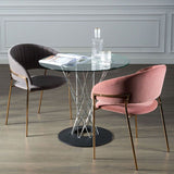 Scandinavian Open Back Arm Dining Chairs Upholstered Side Chair Clearhalo ' kitchen&dining_furn' 'Dining Chairs' 'Dining Tables & Seating' 'dining_chair' 'furn' 'furn_dining_chair' 'Furniture' 'furniture_dining_chair' 'Kitchen & Dining Furniture' 'kitchen' 1200x1200_29d91f88-f27a-4665-bbd3-84dc915c3d7f