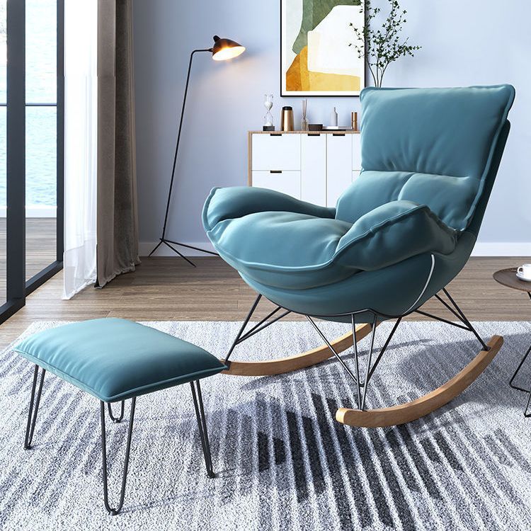 Indoor Home Sofa Rocking Chair Lazy Single Rocking Chair for Living Room and Bedroom Clearhalo 'Chairs & Seating' 'furn' 'furn_rocking_chairs' 'Furniture' 'Living Room Furniture' 'Rocking Chairs' 'rocking_chairs' 1200x1200_29da40c1-f8b1-4f1f-93fc-18e2bed681fa