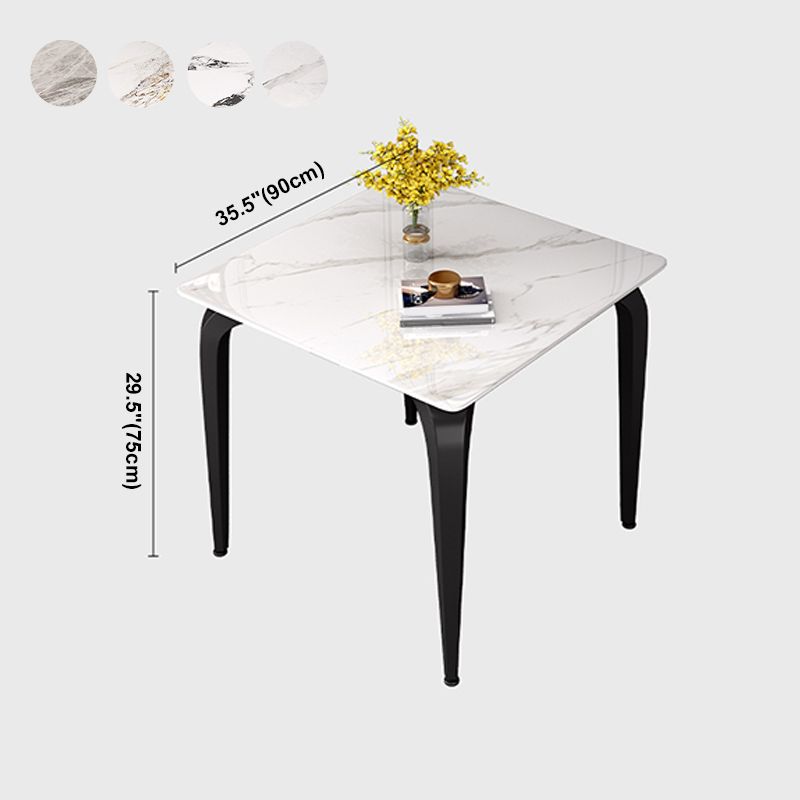 4-foot Stone Dinning Table Industrial Style Square Furniture for Indoor Clearhalo ' dining_table' 'Dining Tables & Seating' 'Dining Tables' 'furn' 'furn_dining_table' 'Furniture' 'furniture_dining_table' 'Kitchen & Dining Furniture' 'kitchen&dining_furn' 'kitchen' 'kitchen_dining_table' 1200x1200_29db44b7-7e33-419b-bfa3-5702989c0c56