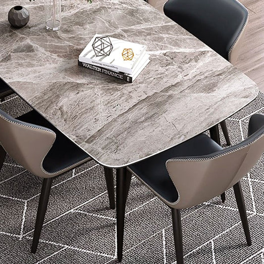 Rectangle Kitchen Table Industrial Dining Room Desk with 4 Legs