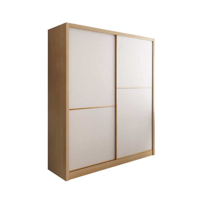 Couche de tissu moderne en bois contemporain inclus le placard de garde-robe pour chambre à coucher