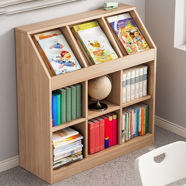 Closed Back Shelf Bookcase Scandinavian Bookshelf for Office