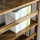 Contemporary Etagere Bookshelf Bamboo Shelf Bookcase for Home