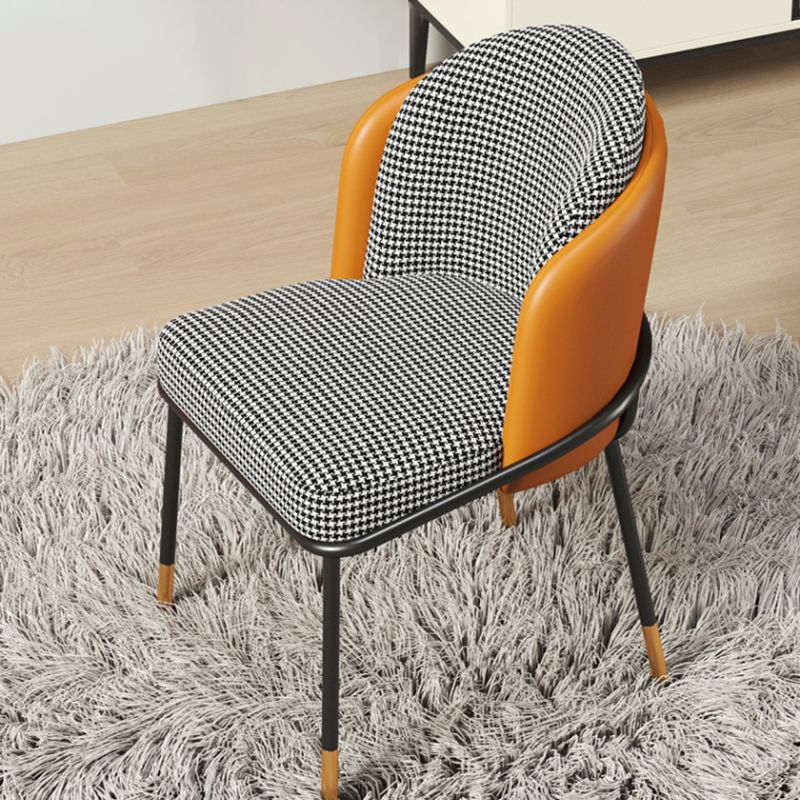 Glam Style Dining Chairs Armless Chairs for Kitchen with Metal Legs Clearhalo ' kitchen&dining_furn' 'Dining Chairs' 'Dining Tables & Seating' 'dining_chair' 'furn' 'furn_dining_chair' 'Furniture' 'furniture_dining_chair' 'Kitchen & Dining Furniture' 'kitchen' 1200x1200_29df33ce-ed9f-4be5-bd4b-2354a604f59a