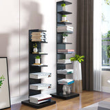 13.78"W Bookcase Contemporary Style Invisible Bookshelf for Home Office Clearhalo 'Bookcases' 'furn' 'furn_bookcases' 'Furniture' 'Office Furniture' 1200x1200_29df8e7e-8229-43e0-95e9-368a4a611b3e