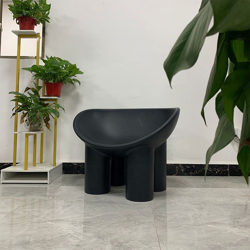 Modern Armless PP Accent Chair Bowl Shape Elephant Legs Papasan Chair Clearhalo 'Accent Chairs' 'accent_chairs' 'Chairs & Seating' 'furn' 'furn_accent_chairs' 'Furniture' 'Living Room Furniture' 1200x1200_29e02dd0-bb99-40d3-8845-f7899ec0b00c