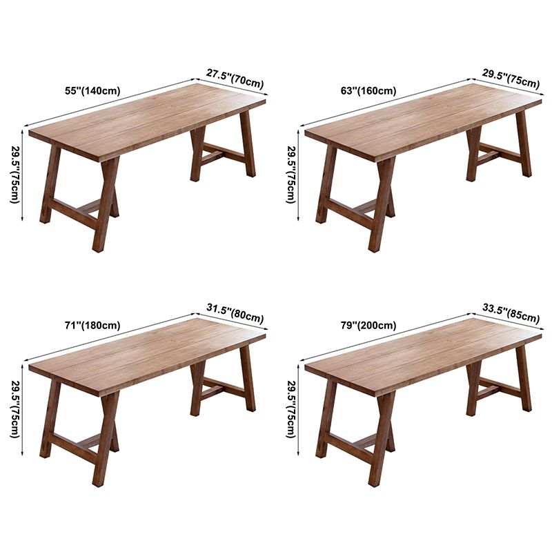 Rectangle Solid Wood Dining Table Modern Pine Table in Nature with Double Pedestal Clearhalo ' dining_table' 'Dining Tables & Seating' 'Dining Tables' 'furn' 'furn_dining_table' 'Furniture' 'furniture_dining_table' 'Kitchen & Dining Furniture' 'kitchen&dining_furn' 'kitchen' 'kitchen_dining_table' 1200x1200_29e0fd90-6c90-4459-ae71-82245493315a
