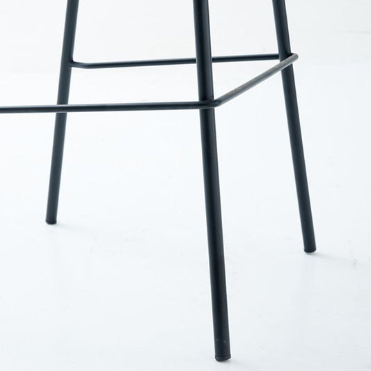 Sgabello da bar in ferro con bancone moderno sgabello con cuscino in pelle per sala da pranzo