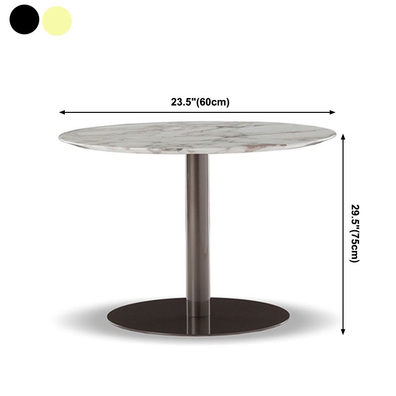 Metal Traditional Luxury Round Dining Table Sintered Stone Table with Pedestal Base Clearhalo ' dining_table' 'Dining Tables & Seating' 'Dining Tables' 'furn' 'furn_dining_table' 'Furniture' 'furniture_dining_table' 'Kitchen & Dining Furniture' 'kitchen&dining_furn' 'kitchen' 'kitchen_dining_table' 1200x1200_29e7c090-b06a-4e92-8809-95e63edc390a