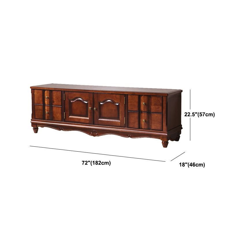 Meuble TV en bois Style traditionnel maison salon meuble TV Console avec tiroirs