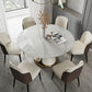 Traditional Luxury Round Dining Table Sintered Stone Table with Pedestal Base Clearhalo ' dining_table' 'Dining Tables & Seating' 'Dining Tables' 'furn' 'furn_dining_table' 'Furniture' 'furniture_dining_table' 'Kitchen & Dining Furniture' 'kitchen&dining_furn' 'kitchen' 'kitchen_dining_table' 1200x1200_29e8fd16-76c1-4638-af05-d8acf60c1dd6