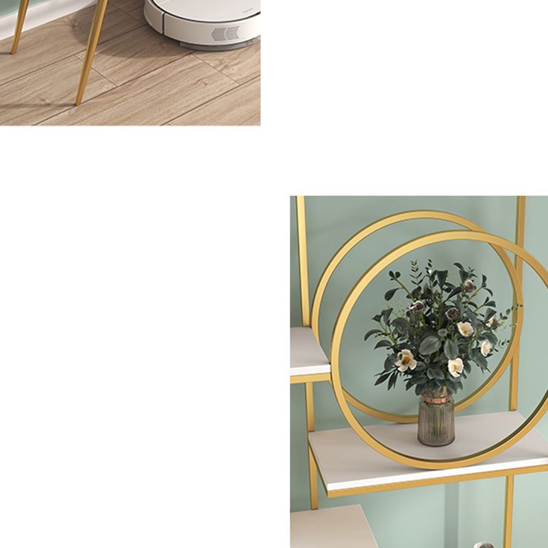 Libreria di libreria standard aperta con scaffali per ripiani per lo studio