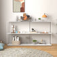 Etagere Open Back Bookcase Metal Contemporary Bookshelf with Shelves Clearhalo 'Bookcases' 'furn' 'furn_bookcases' 'Furniture' 'Office Furniture' 1200x1200_29eae3dc-d488-41ce-a27e-a369a1f39286