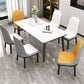 Industrial Kitchen Sintered Stone Table Standard Rectangle Dining Table with 4 Legs Base Clearhalo ' dining_table' 'Dining Tables & Seating' 'Dining Tables' 'furn' 'furn_dining_table' 'Furniture' 'furniture_dining_table' 'Kitchen & Dining Furniture' 'kitchen&dining_furn' 'kitchen' 'kitchen_dining_table' 1200x1200_29ec82fe-57e2-40a6-a0b4-ed946e91eceb