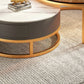 Modern Glass Coffee Cocktail Table Round Nesting Coffee Table Set Clearhalo 'Coffee & Accent Tables' 'Coffee Tables' 'coffee_tables' 'furn' 'furn_coffee_tables' 'Furniture' 'Living Room Furniture' 1200x1200_29ed27b8-dd94-40e0-96a1-b67a676935f9