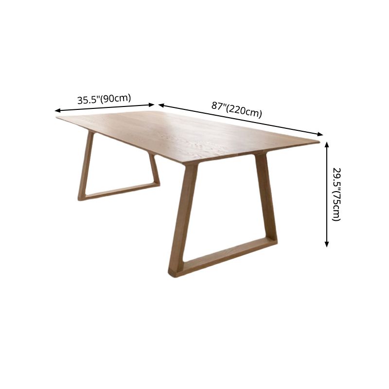 Rectangle Mid-Century Modern Table Wood Color Fixed Table with 4 Legs Clearhalo ' dining_table' 'Dining Tables & Seating' 'Dining Tables' 'furn' 'furn_dining_table' 'Furniture' 'furniture_dining_table' 'Kitchen & Dining Furniture' 'kitchen&dining_furn' 'kitchen' 'kitchen_dining_table' 1200x1200_29f0b2d1-a2a8-4ec5-b43f-906803605636