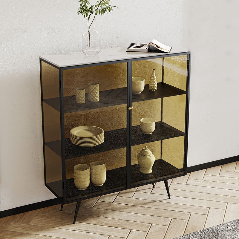 Server a 2 porte in stile Sinterizzazione in pietra sinterizzato per soggiorno per soggiorno