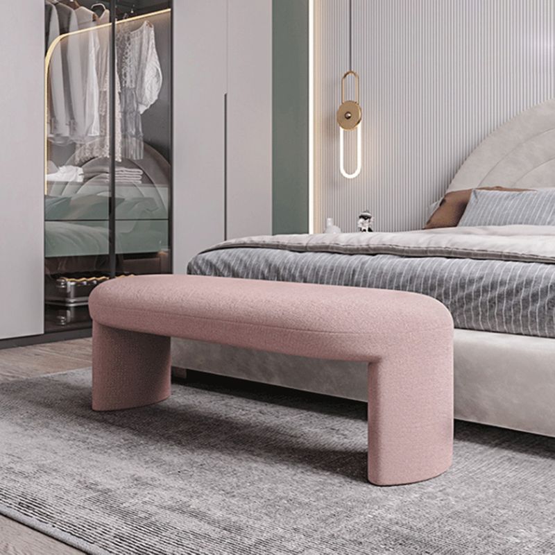 Contemporary Upholstered Bench Bedroom Ottoman Seating Bench 15.7" Height with Legs Clearhalo 'Benches' 'Chairs & Seating' 'furn' 'furn_benches' 'Furniture' 'Living Room Furniture' 1200x1200_29f1bded-6dff-4bfe-8601-44e600da4efa