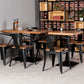 Solid Wood Industrial Style Dining Table Brown Table with Black Frame for Dinning Room Clearhalo ' dining_table' 'Dining Tables & Seating' 'Dining Tables' 'furn' 'furn_dining_table' 'Furniture' 'furniture_dining_table' 'Kitchen & Dining Furniture' 'kitchen&dining_furn' 'kitchen' 'kitchen_dining_table' 1200x1200_29f2b75b-e322-4f5f-a07c-ee4b1d7fa256
