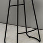 Modern Backrest Armless Counter Stool Iron Cafe Bar Stool with  Acrylic Seat
