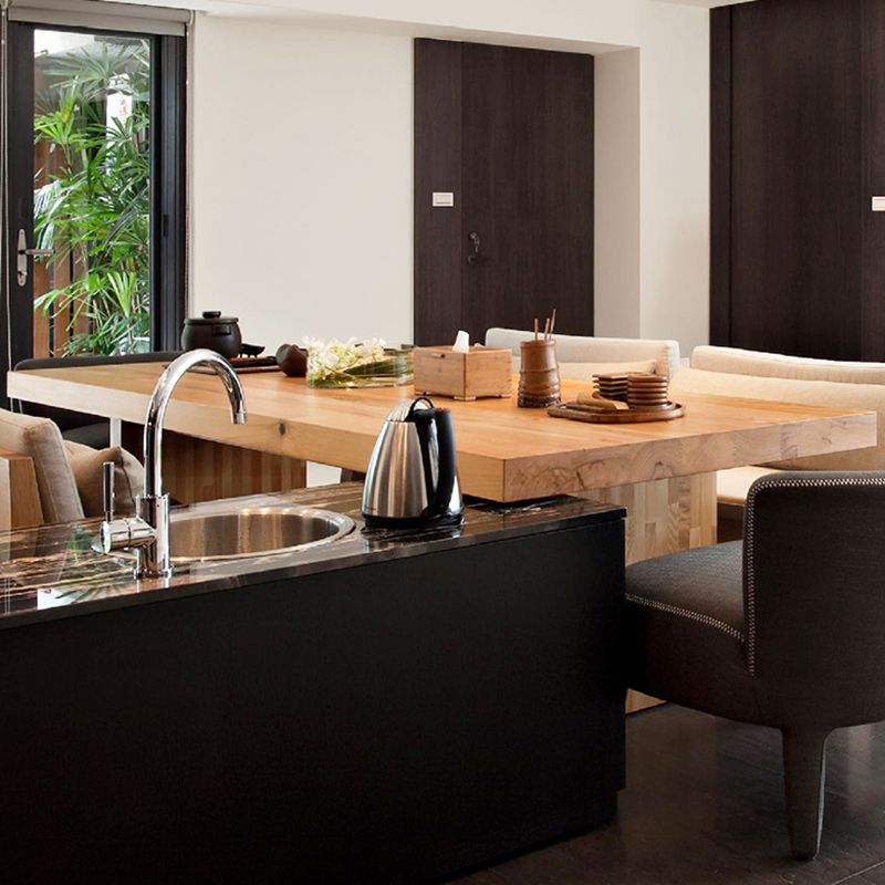 Rectangle Casual Dining Table Brown Tone Fixed Table with Pinewood Solid Wood Clearhalo ' dining_table' 'Dining Tables & Seating' 'Dining Tables' 'furn' 'furn_dining_table' 'Furniture' 'furniture_dining_table' 'Kitchen & Dining Furniture' 'kitchen&dining_furn' 'kitchen' 'kitchen_dining_table' 1200x1200_29f30bba-958a-4784-b4d8-d7f27834bbaf
