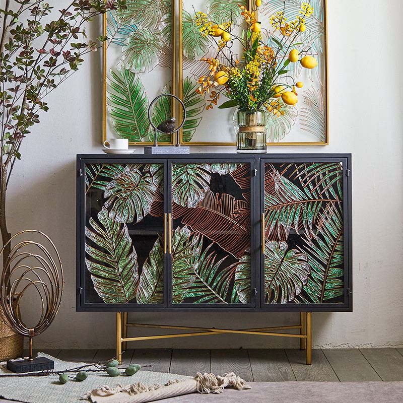 Traditional Wood Display Stand Glass Doors Storage Cabinet for Living Room Clearhalo 'Display & China Cabinets' 'display_china_cabinets' 'furn' 'furn_display_china_cabinets' 'Furniture' 'Kitchen & Dining Furniture' 1200x1200_29f471b4-dc76-4f6a-95dc-bf85b770997b