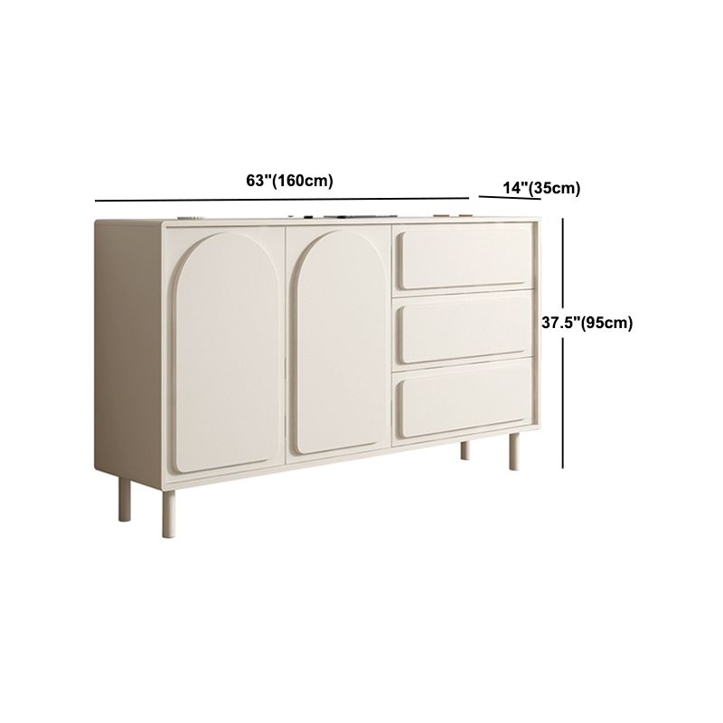 37.4"Tall White Wooden Cabinet , 3- Drawer Rectangle Accent Cabinet Clearhalo 'Cabinets & Chests' 'cabinets_chests' 'furn' 'furn_cabinets_chests' 'Furniture' 'Living Room Furniture' 1200x1200_29f4ea1f-720e-4d34-8bf7-d8f9b11e8230