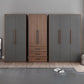 Hinged Wardrobe Cabinet Contemporary Wardrobe Closet with Garment Rod Clearhalo 'Armoires & Wardrobes' 'armoires_wardrobes' 'Bedroom Furniture' 'furn' 'furn_armoires_wardrobes' 'Furniture' 1200x1200_29f625c0-b2d2-4f5c-ada0-53b79e68b204