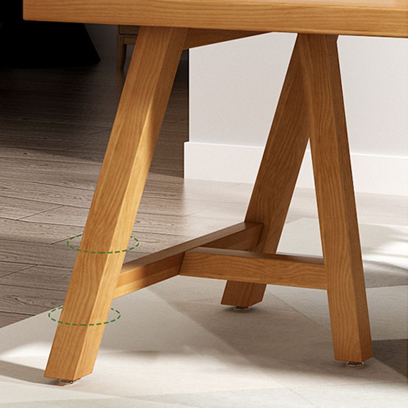 Modern 1/2/3 Pieces Dining Set Rectangle Pine Wood Dining Table for Dining Room Clearhalo 'Dining Room Sets' 'Dining Tables & Seating' 'dining_room_set' 'furn' 'furn_dining_room_set' 'Furniture' 'furniture_dining_room_set' 'Kitchen & Dining Furniture' 1200x1200_29f6880f-b4ea-45a4-88cc-e8b96cc8d474