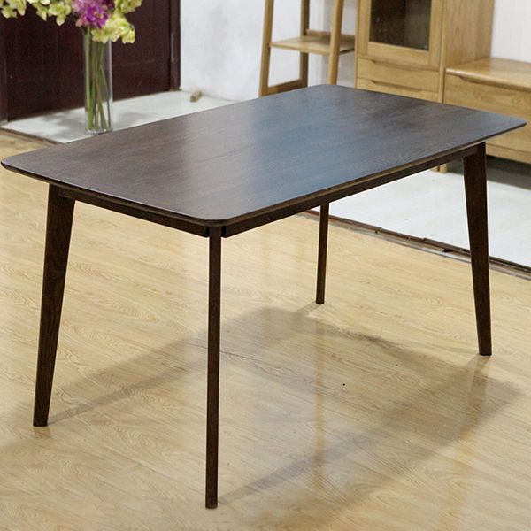 Rectangle Dining Table Modern Dinner Room Solid Wood Table with 4 Legs Base Clearhalo ' dining_table' 'Dining Tables & Seating' 'Dining Tables' 'furn' 'furn_dining_table' 'Furniture' 'furniture_dining_table' 'Kitchen & Dining Furniture' 'kitchen&dining_furn' 'kitchen' 'kitchen_dining_table' 1200x1200_29f8a14e-5b8f-4df2-bf4c-63db57c526c2