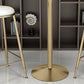 Glam 1/3/5 Pieces Bar Table Set Round Stone Counter Table with High Stools Clearhalo 'Bar Furniture' 'furn' 'furn_home_bar_bar_sets' 'Furniture' 'Home Bars & Bar Sets' 'home_bar_bar_sets' 'Kitchen & Dining Furniture' 1200x1200_29f8f7ec-5212-4a20-820c-494ac8ea0a8e