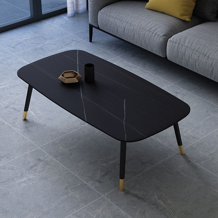 Tavolino in ardesia glam 4 gambe tavolo da cocktail rettangolare per casa