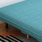 30.7"H Blue/ Grey / Green Linen Armless Sofa Bed& Chaise for Living Room