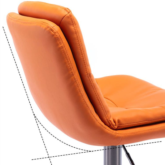 Adjustable Bar Stool Leather Backrest Bar Stools for Dining Room