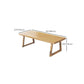 Sled Base Dining Table Contemporary Wood Dining Table for Home Clearhalo 'Dining Tables & Seating' 'Dining Tables' 'dining_table' 'furn' 'furn_dining_table' 'Furniture' 'Kitchen & Dining Furniture' 1200x1200_29fca4b0-eaaf-4536-9367-1f560bc6cbab