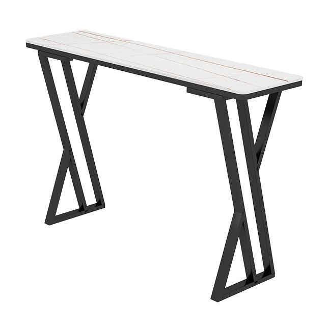 Rectangle Sintered Stone Bar Table Modern Dining Table for Kitchen Living Room Clearhalo 'Bar Furniture' 'Bar Tables' 'bar_tables' 'furn' 'furn_bar_tables' 'Furniture' 'Kitchen & Dining Furniture' 1200x1200_29fd7352-4eaa-46bd-a516-8b3d3dc53089