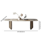 Minimalist Sintered Stone Rectangle Dining Set White Standard Dining Set for Kitchen Clearhalo 'Dining Room Sets' 'Dining Tables & Seating' 'dining_room_set' 'furn' 'furn_dining_room_set' 'Furniture' 'furniture_dining_room_set' 'Kitchen & Dining Furniture' 'kitchen&dining_furn' 'kitchen' 1200x1200_29fd7978-b129-425a-85ca-c1e79243d614
