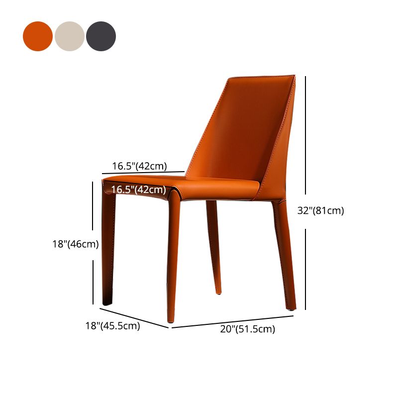 Faux Leather Indoor Upholstered Dining Chair Matte Finish Solid Back Side Chair Clearhalo 'Dining Chairs' 'Dining Tables & Seating' 'dining_chair' 'furn' 'furn_dining_chair' 'Furniture' 'furniture_dining_chair' 'Kitchen & Dining Furniture' 1200x1200_29fe4302-b5db-4d07-a4af-5ff372ab4547
