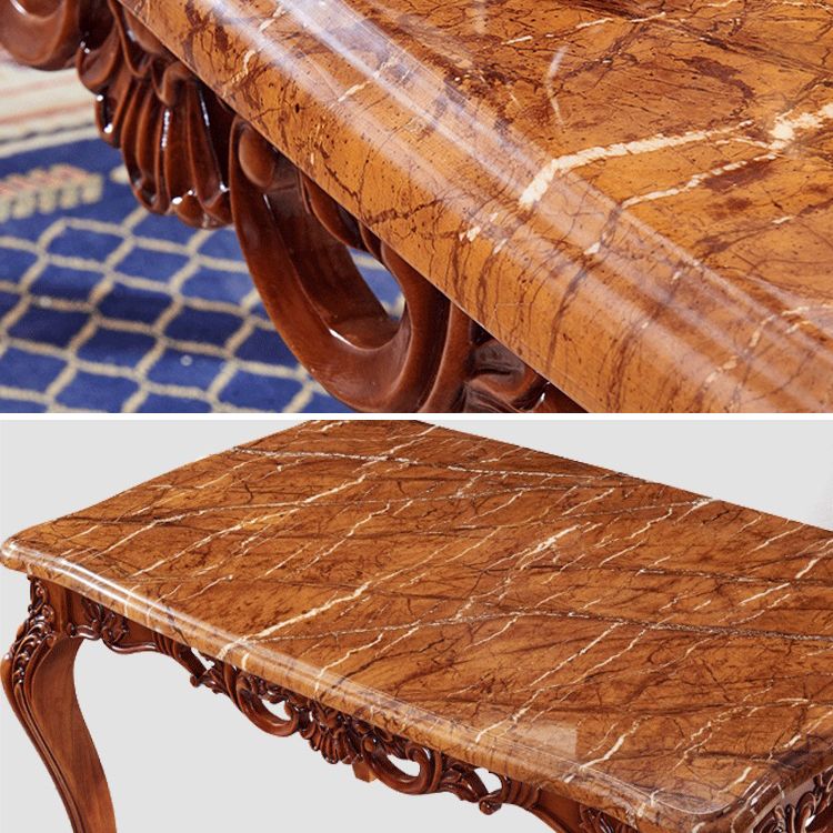 Rectangle Shape Wood Color Dining Table Fixed Table Victorian Style with 4 Legs Clearhalo ' dining_table' 'Dining Tables & Seating' 'Dining Tables' 'furn' 'furn_dining_table' 'Furniture' 'furniture_dining_table' 'Kitchen & Dining Furniture' 'kitchen&dining_furn' 'kitchen' 'kitchen_dining_table' 1200x1200_29fef5ce-76be-490d-aea2-c8b5a973e47e