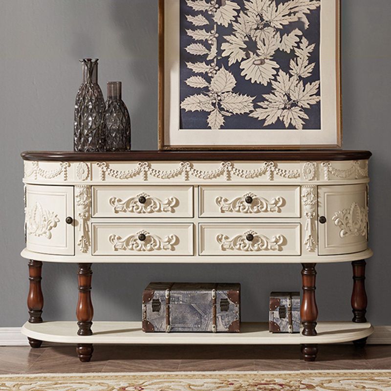 Tavolo da console di Victoria Half Moon Tavolo da divano console per Hall