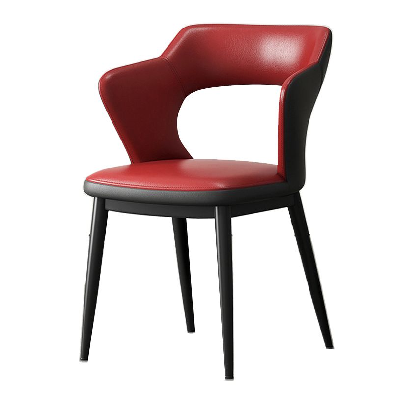 Chaise latéral sans bras moderne du milieu du siècle