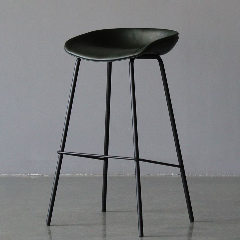 Tabouret à bas de pied finition mate Tapis bas de dos basse tabouret en cuir maison industrielle